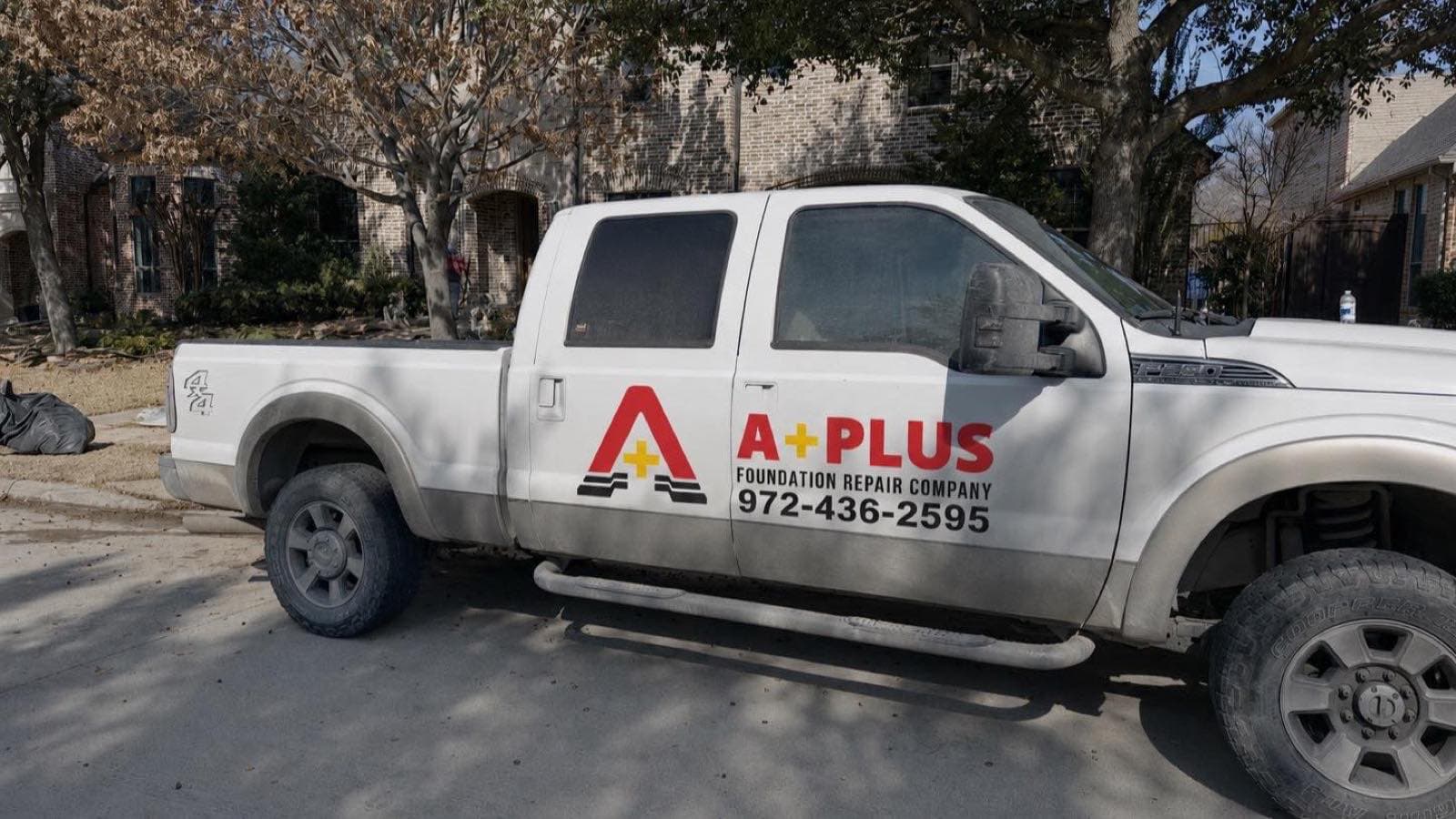 A+ Foundation Repair working in Cleburne, Texas